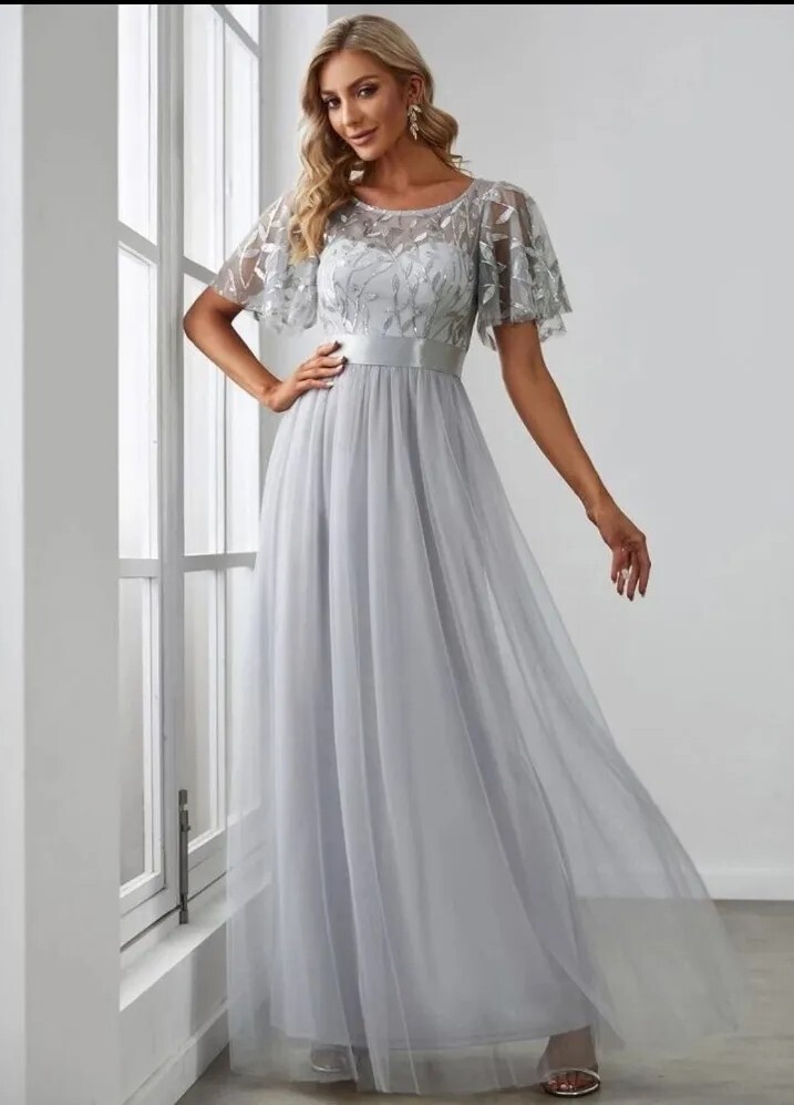 empire waist a line prom dress Ava Presley Empire Waist Prom Dress 40142
