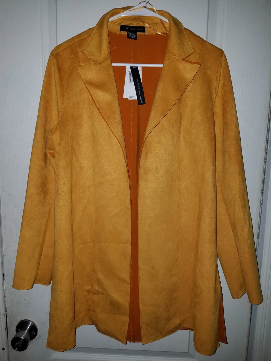 Joan vass faux suede best sale blazer