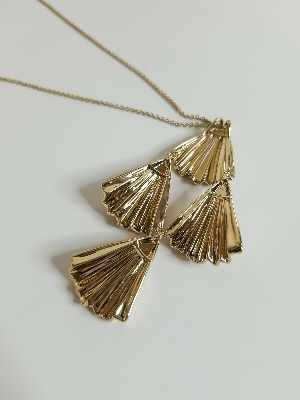 Alexis Bittar Crystal Tiered Fan Necklace Nowe super tanie