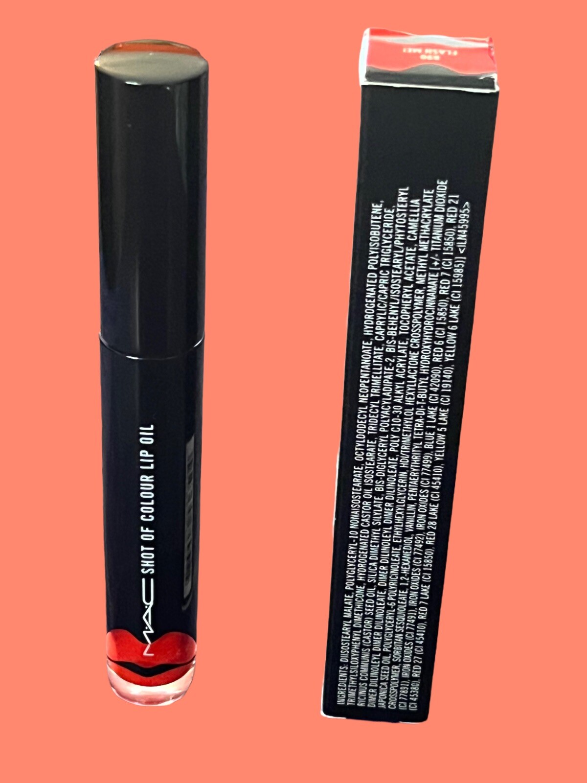 MAC COSMETICS Shot Of Colour Lip Oil in Flash Me Brand New In Box