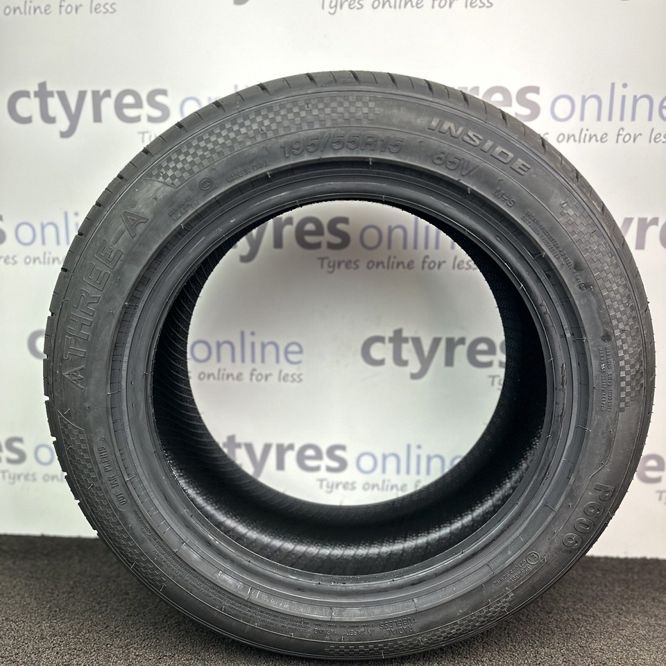 2X New 195 55 15 THREE-A P606 85V 195/55R15 1955515 *B WET GRIP* (2 ...