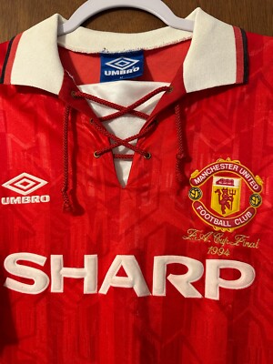 Original Mancheste United 1994 FA Cup Final Embroidery #7 CANTONA