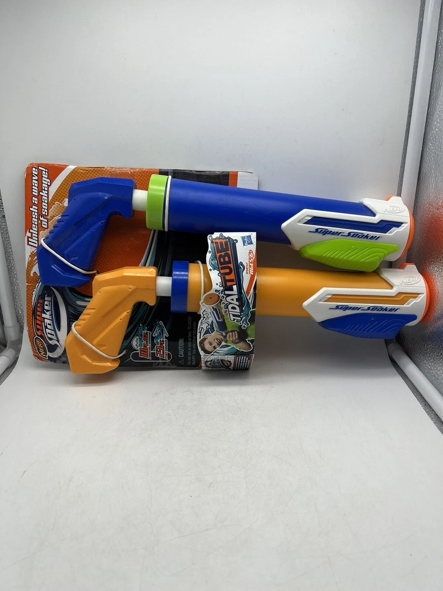 Nerf Super Soaker Tidal Tube Blaster 2 Pack 23ft range 10oz Capacity NEW 2013