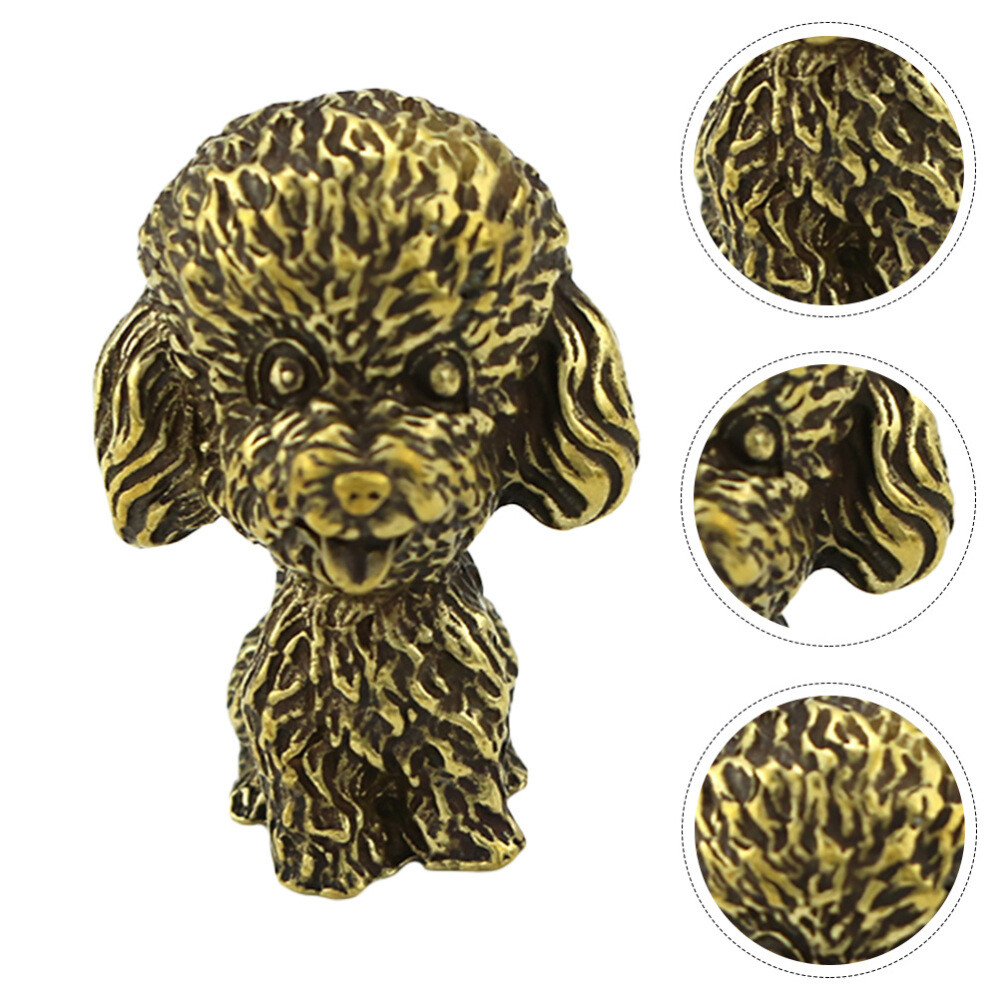 Brass Poodle Trinkets Desk Decorations for Office Tabletop Adornment eBay