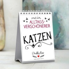 Tischaufsteller Katzen Katzenkalender mit Sprüchen für Katzenliebhaber