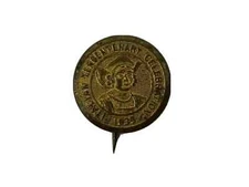 1935 Italian Tercentenary Celebration Pinback Button Pin Badge Italy Vintage