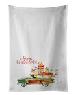 Dachshund Merry Christmas White Kitchen Dish Towel Set of 2 Ck2443Wtkt