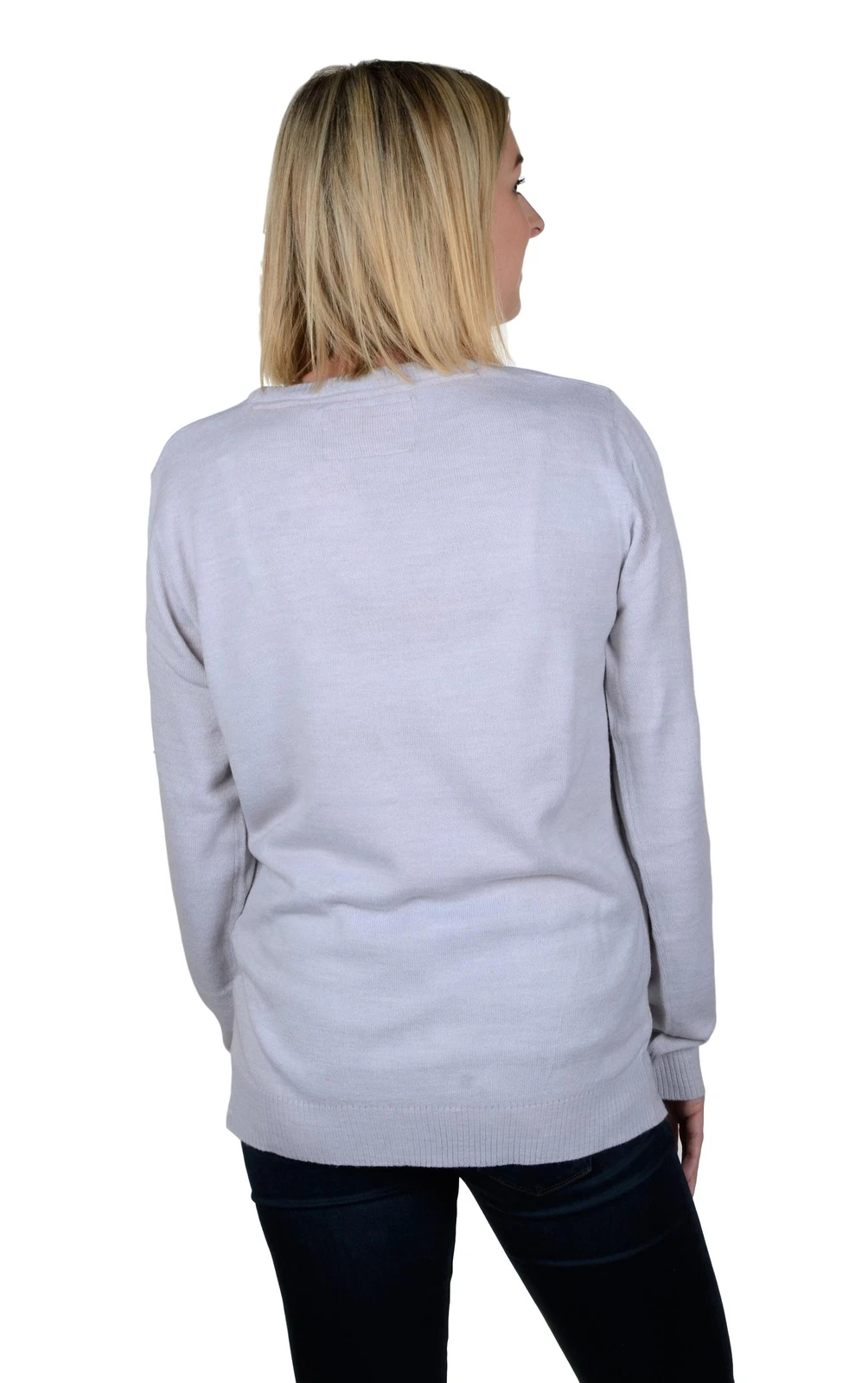 RWB Santa Dabbin Through The Snow Ugly Christmas Sweater Pullover Grey X-Large