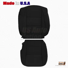DRIVER Bottom-Top Leather Seat Cover For 2013 to 2018 Acura RDX Base Sport Black