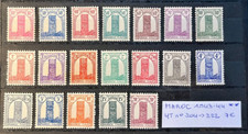 TIMBRES MAROC 1943 - 44 YT N° 204 à 222 NEUFS ** MNH