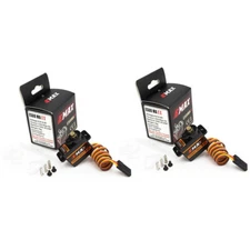 2 pc Emax ES08MA II Servo 12g 15T Metal Gear Analog Servo for RC Car Axial SCX24