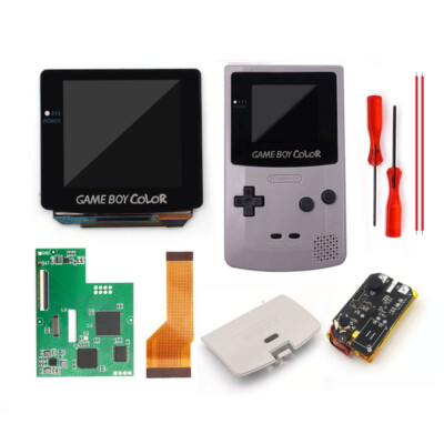 GBC OLED AMOLED Touch Screen Kits w/Pre-cut Shell 1500mAh Type-C Battery