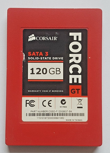 120 GB SATA III Corsair Force GT CSSD-F120GBGT-BK 2D-NAND MLC SSD 2.5" Festplate