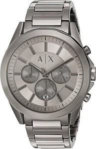 armani exchange gunmetal watch