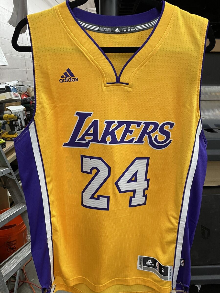 Men's Los Angeles Lakers Kobe Bryant adidas Gold Player Swingman Home Jersey