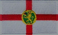 5 Pcs Alderney Flag Embroidered Patches 2.5"x1.5"  iron-on