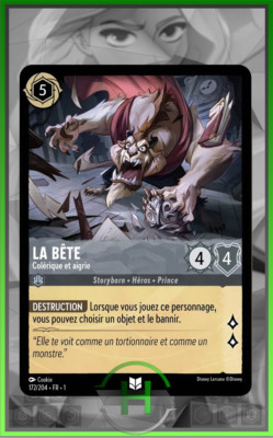 La Bête - 172/204 - Kapitel 1 - Französische Lorcana Karte Neu