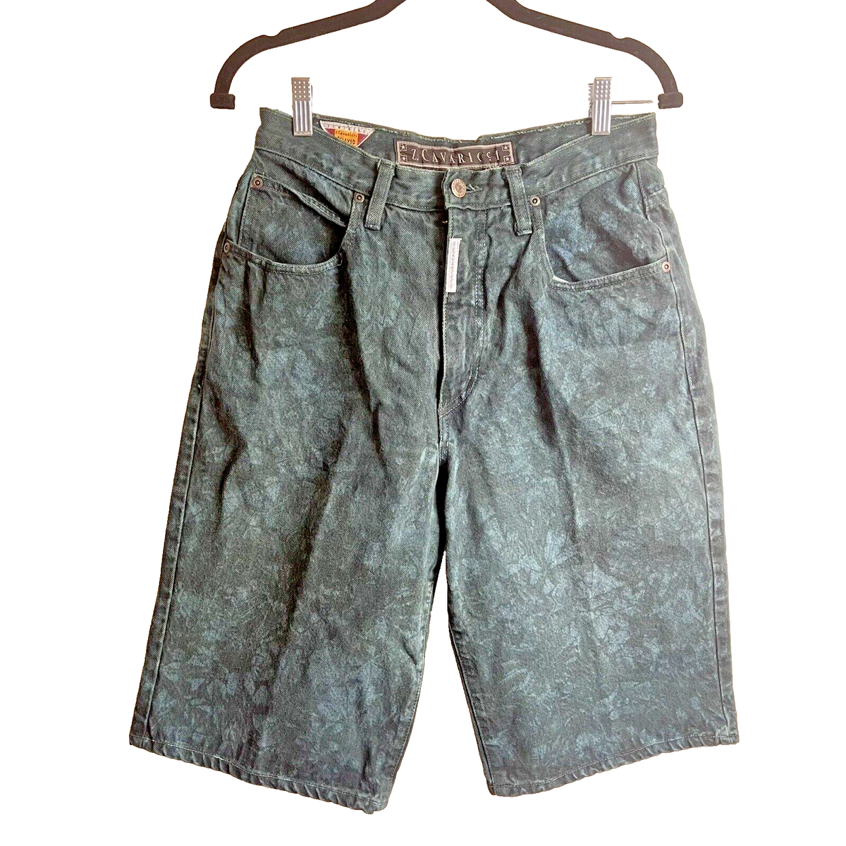 【oan】 Vintage Washing Shorts Z Cavaricci Vintage 90s Aqua Stonewash Denim Jean Shorts 30