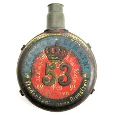 Original Feldflasche Reservistenflasche Parole Heimat 12 Comp. Militaria um 1894