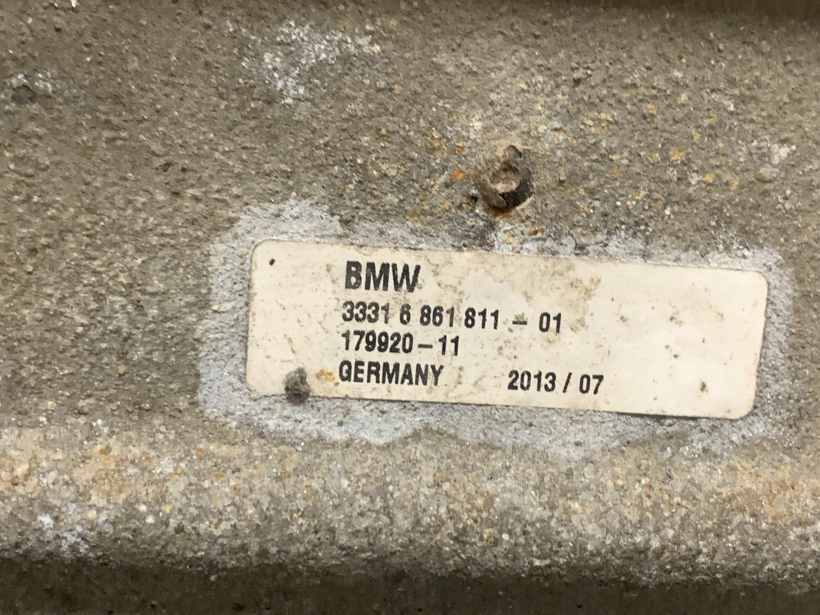 2012 BMW 3 F30 RWD Heck Aufhängung Teile 6861811 33316861811 2.00 
