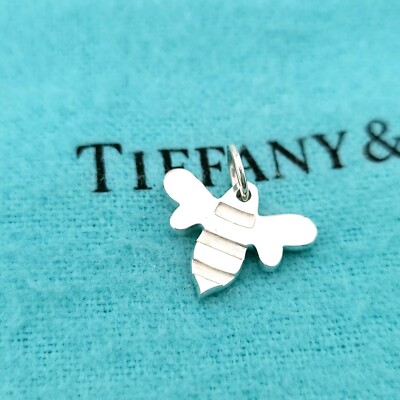 Vintage Tiffany Sterling Silver HONEY BEE Tiny Charm Pendant