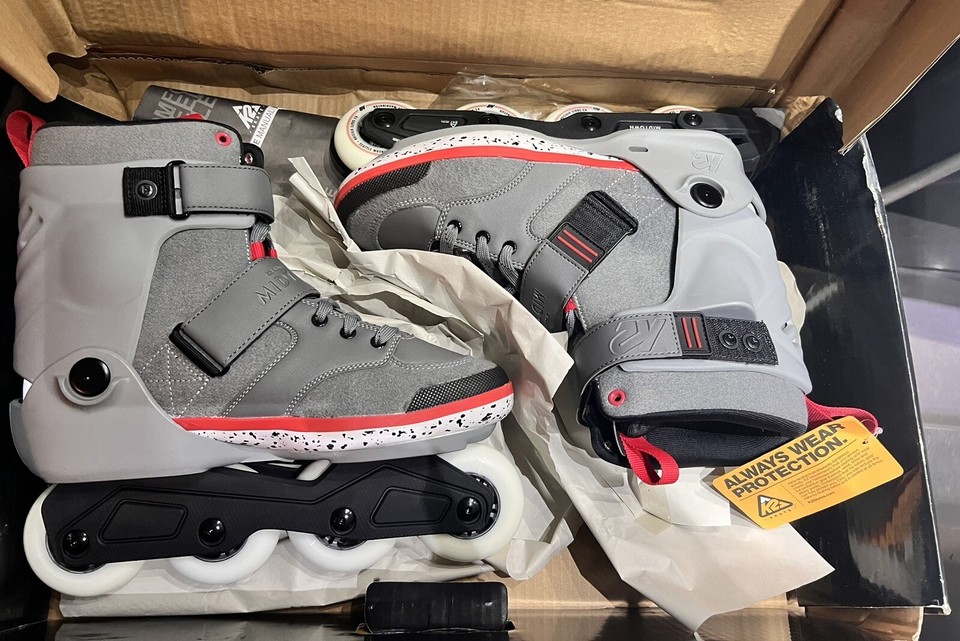 K2 Inline Skates Skate Midtown Gray Red FreestyleSkaten Gr. 46 eBay