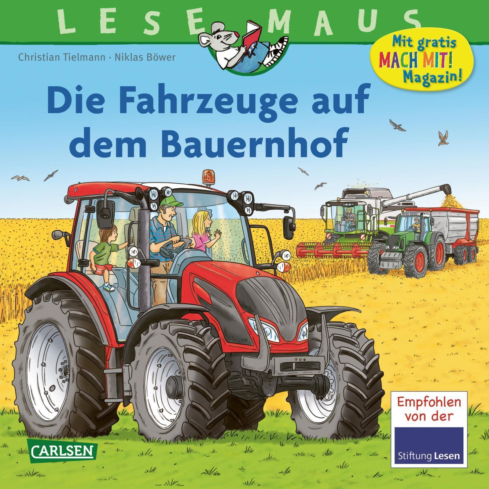 Thumbnail - Lesemaus 187: Die Fahrzeuge Auf Dem Bauernhof | Traktor, Mähdrescher