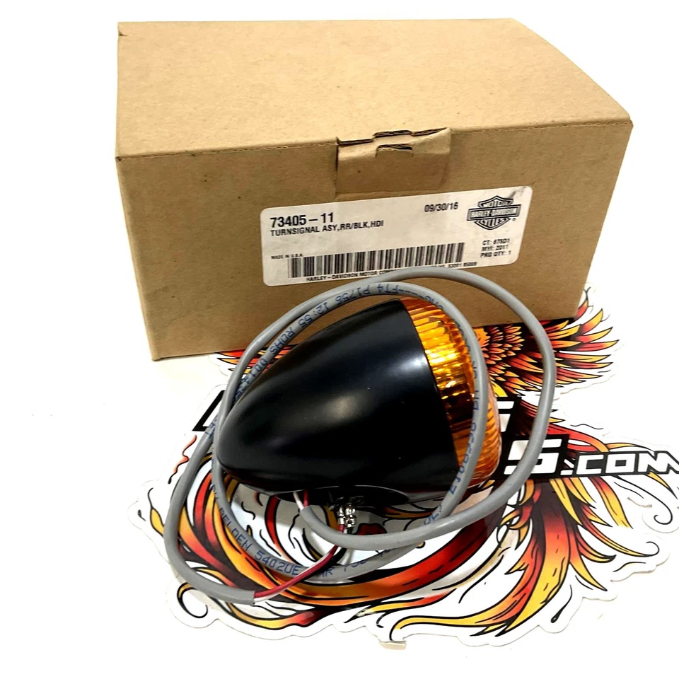 NEW Genuine Harley International HDI Rear Blackline Turn Signal 73405-11 - Изображение 4 из 4
