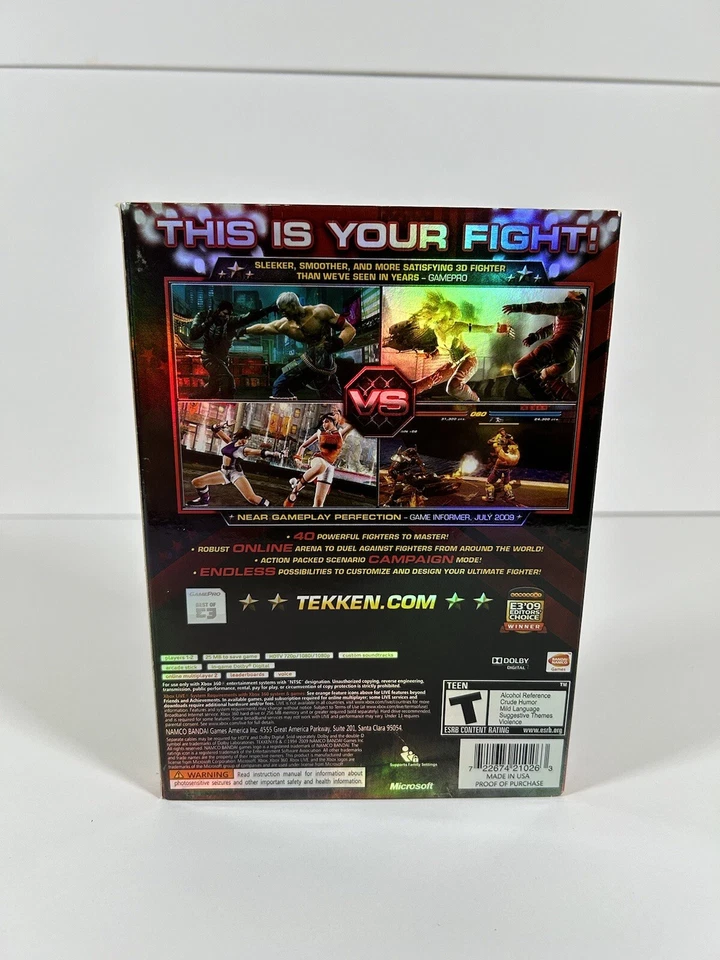 TEKKEN 6 BLACK LABEL XBOX 360 W/ LIMITED EDITION SLIPCOVER BRAND NEW VIDEO GAME - Image 2 of 4
