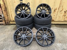 VW TRANSPORTER T5 T6 19" ALLOY WHEELS + TYRES LOAD RATED TURISMO BLACK CLEARANCE