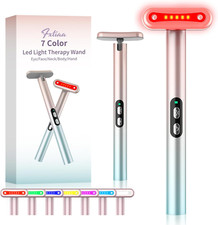 Led-Face-Wand  7 in 1 LED Light Therapy Facial Red  Blue Rejuvenation Tool