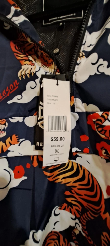 Reason Leopard Print New York Light Anorack Jacket Size Small winter Christmas  - Image 2 of 4