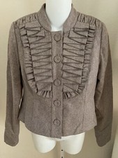 Tabitha Size 2 X Small Beige Tan Wool Blend Anthropologie Jacket Blazer Nwot New
