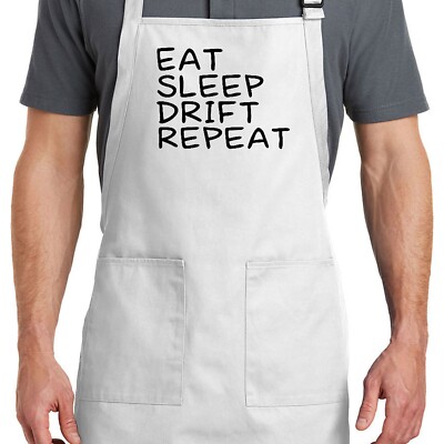 Apron Funny Eat Sleep Gifts For Him Car Drifting Bike Drifting Drifter Christmas