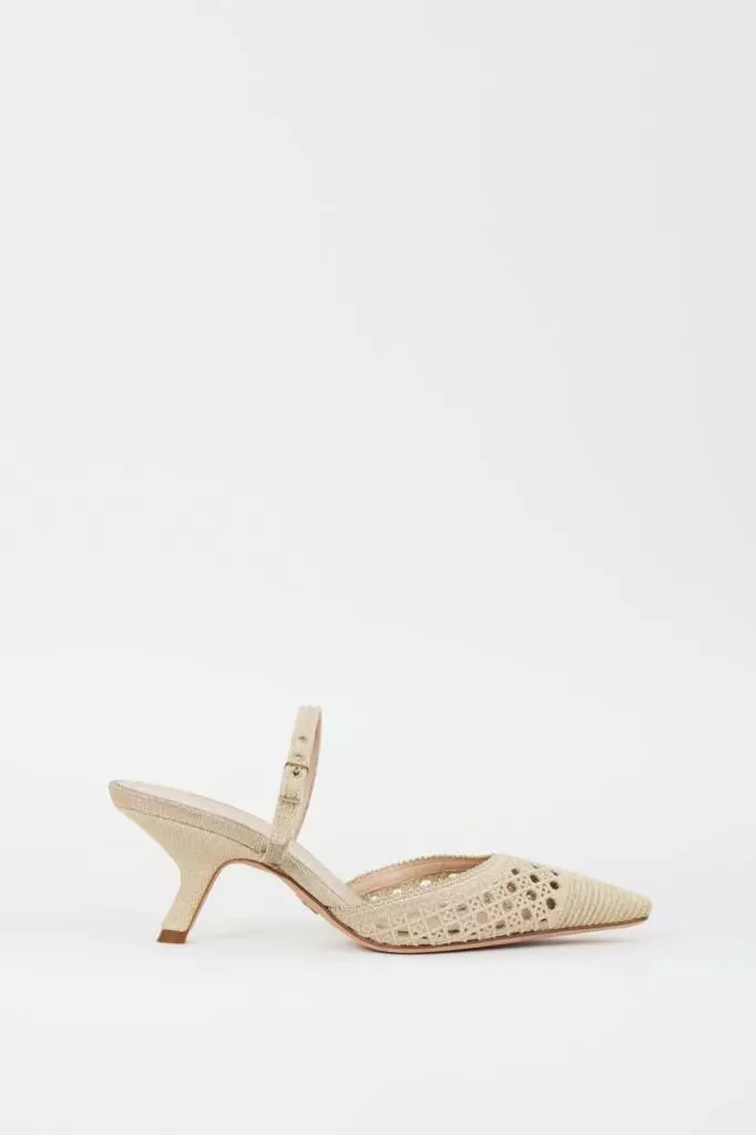 Mules à talons de capture en or Christian Dior or Dior neuves dans leur emballage 39D 2