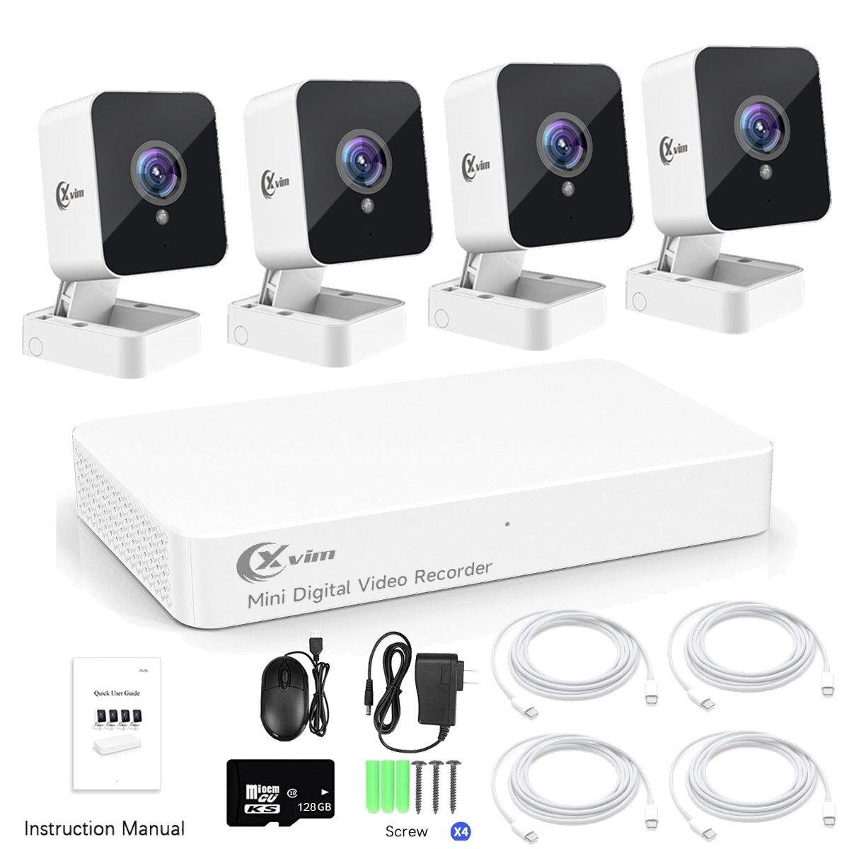 8CH Security Camera System 1080P Home Security CCTV System Wired 8 Channel DVR