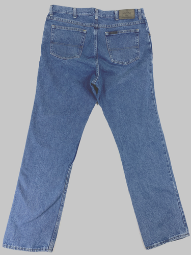 Riders By Lee Jeans Regular Straight Fit Medium wash Mens 38x34 Denim Zip Fly - Picture 2 of 8