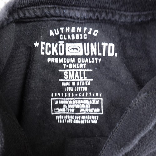 Ecko Unltd Shirt Mens Small Black Snake Viper AOP Graphic Skater Grunge Hip Hop - Picture 4 of 9