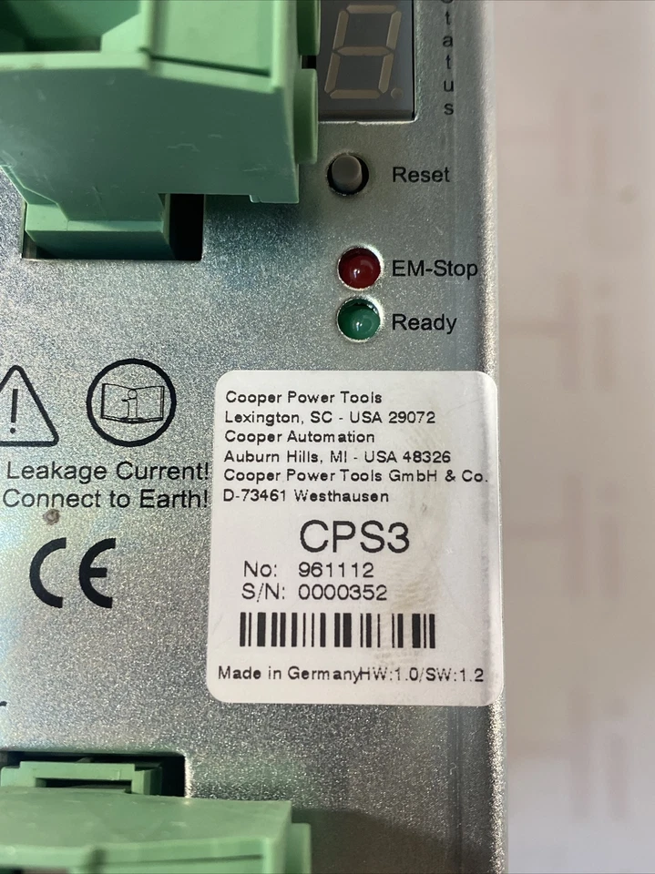 COOPER POWER TOOLS CPS3 NO:961112 SERVO DRIVE CPS3 OVERNIGHT SHIPPING - Image 3 of 4