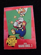 Nintendo Power Super Power Club Magazine Card  #6 Mario Bros. 3