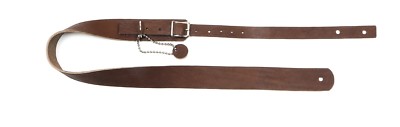 Extra Long Guitar Strap 58''-68'' Black Saddle Genuine Leather 1 3/4'' With Buckle