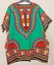 Tribal Tunic Shirt Woodstock Style Hippie African Dashiki Cotton XXXL