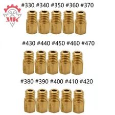 15x Fit Mikuni VM TM TMX #330-410 420 430 440 450-470 Carburetor Main Jets Set