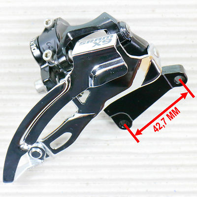 Sram X9 Umwerfer 3x10 Low Direkt 42,7 mm 44 Zähne NUR Top Pull 00.7615.138.020