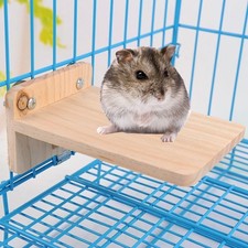 Pet Wooden Small Animals Platform Bird Perch Playground for Hamster Cage