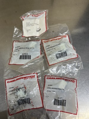 Lot Of 5 New Carlingswitch 2X464 Toggle Switch 2 Position 2FA54-73XG Carling