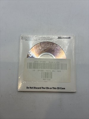 Sealed Microsoft Office Pro 2003 OEM Dell COA Key Included