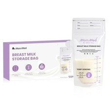 MomMed Breast Milk Storage Bags with Color-Changing Temperature Indicator - 6...