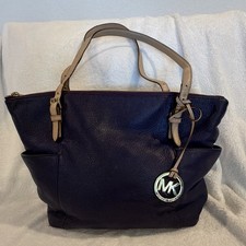 Genuine Michael Kors Purple/Beige Logo Tote, ...