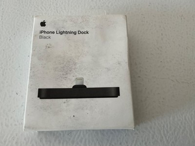 Black Apple Lightning Dock MNN62AM/A for iPhones in Retail Packaging